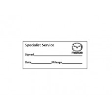 Specialist Service Stamp - Mazda